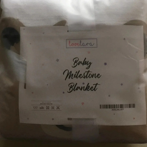 Baby Monthly Milestone Blanket 60X40 Baby Shower - Picture 3 of 4